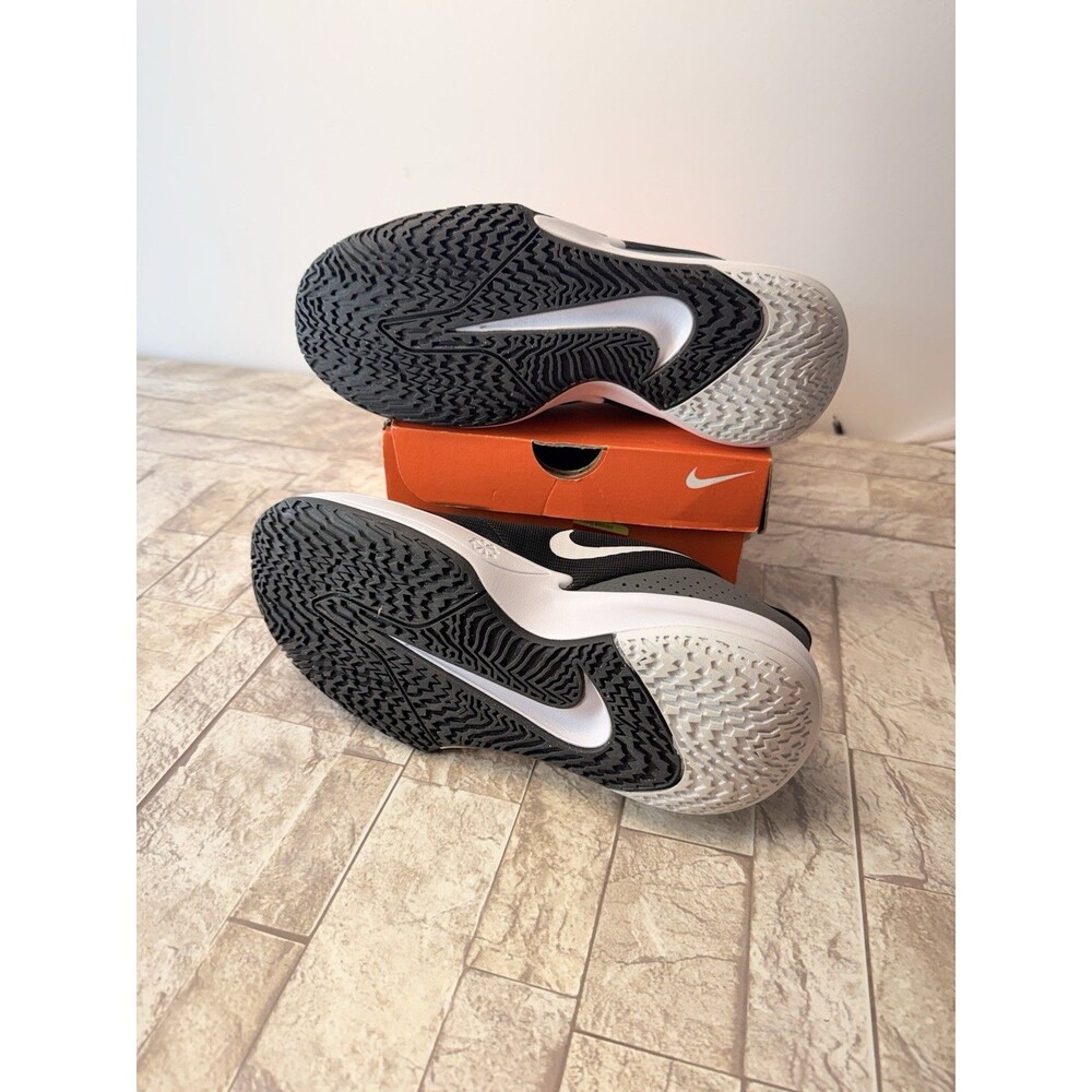 Nike Precision 7 Basketball Shoes Men's 8.5/ Women's 10 Black White Grey - Picture 12 of 16
